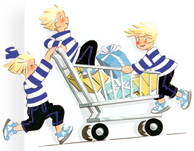 Les triplés font les courses